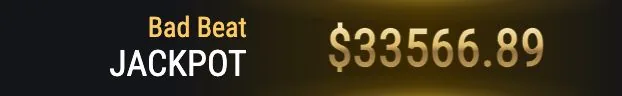 Bad Beat Jackpot в покерном разделе приложения Mostbet